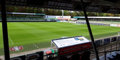 Afbeelding van het stadion in Dordrecht